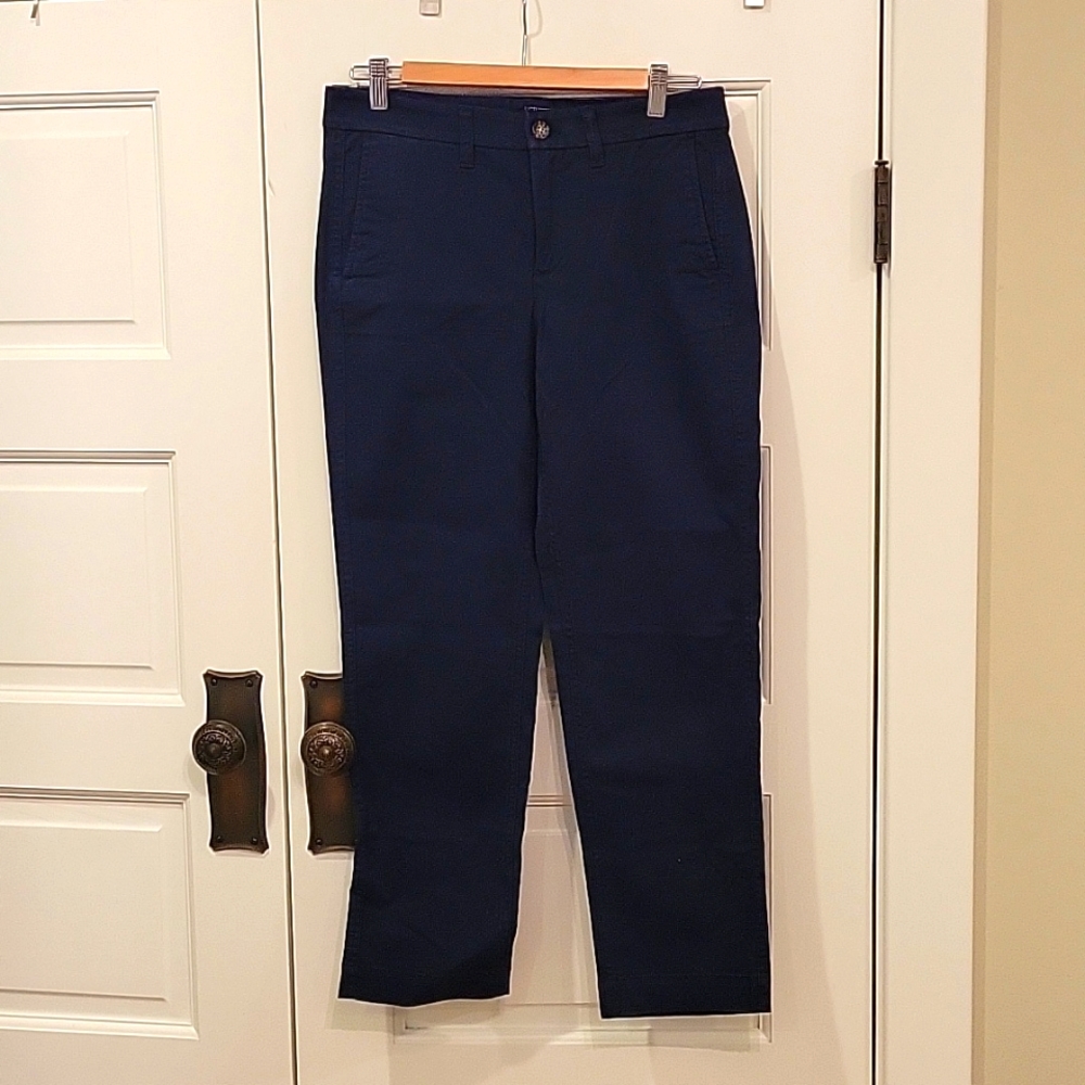 J. Crew High-Rise Girlfriend Chino, Navy, Size 6P. NWT.